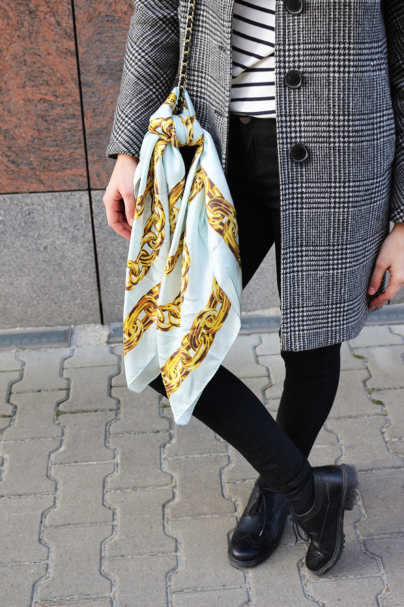 шелковый платок как носить