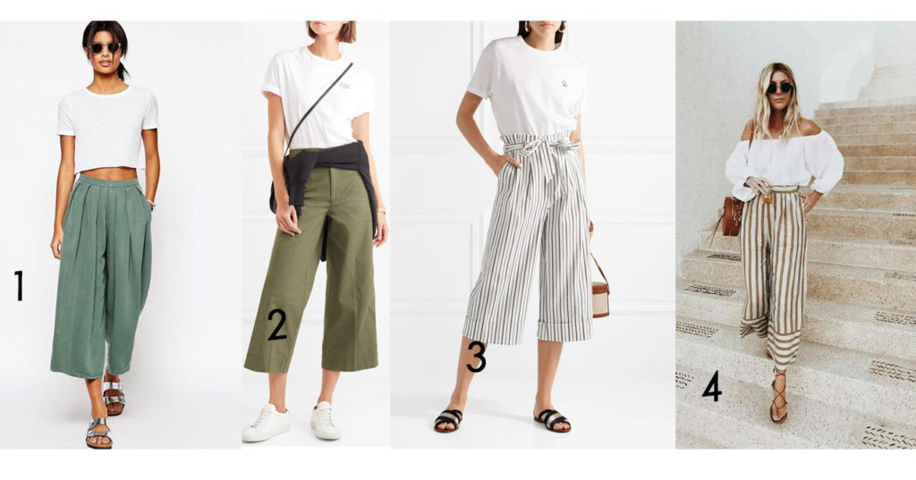 Culottes casual outfit